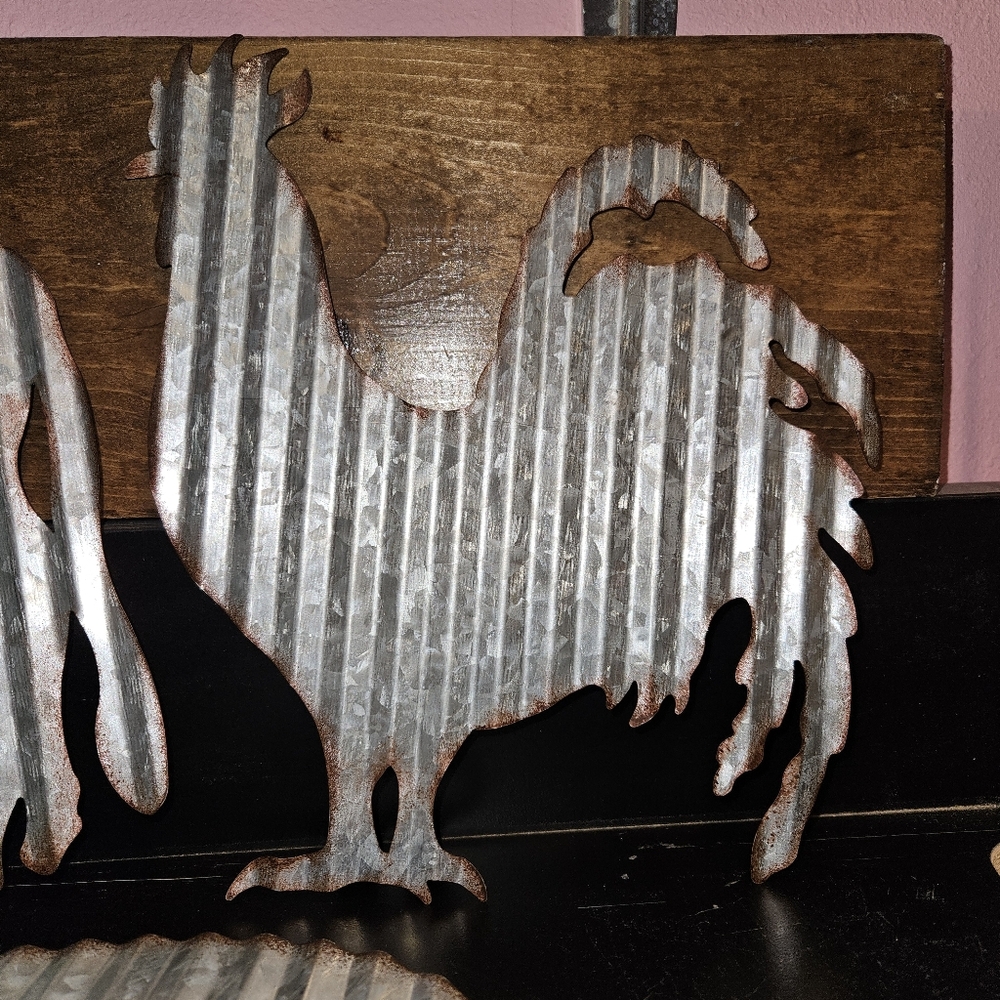 Rustic Metal Animal Wall Decor Set - Picture 3 of 7